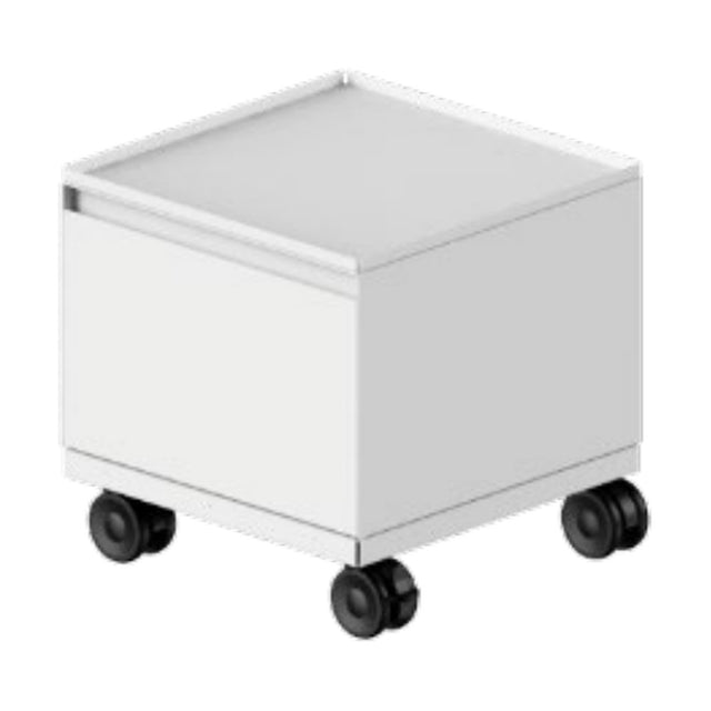 Rareraw-ECKE Trolley 一層組合 (Drawer M×1) Texture White 紋理白