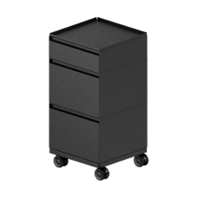 Rareraw-ECKE Trolley 三層組合 HIGH (Drawer M×2 + Drawer S×1) Texture Black 紋理黑