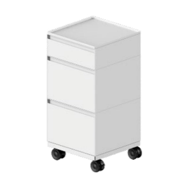 Rareraw-ECKE Trolley 三層組合 HIGH (Drawer M×2 + Drawer S×1) Texture White 紋理白