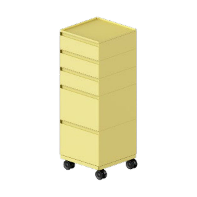 Rareraw-ECKE Trolley 五層組合 (Drawer M×2 + Drawer S×3) Saffron Yellow 舒芙蕾黃