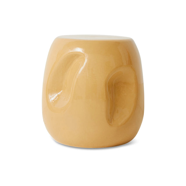 HKliving 邊桌｜Currents ceramic side table sand