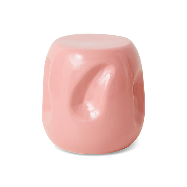 HKliving 邊桌｜Currents ceramic side table coral
