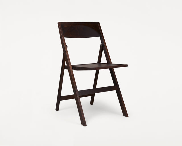 FRAMA-Folding Flat Chair 單椅 FRAMA Folding Flat Chair Dark Wood Packshot 1.tif
