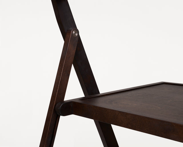 FRAMA-Folding Flat Chair 單椅 FRAMA Folding Flat Chair Dark Wood Packshot 5.tif