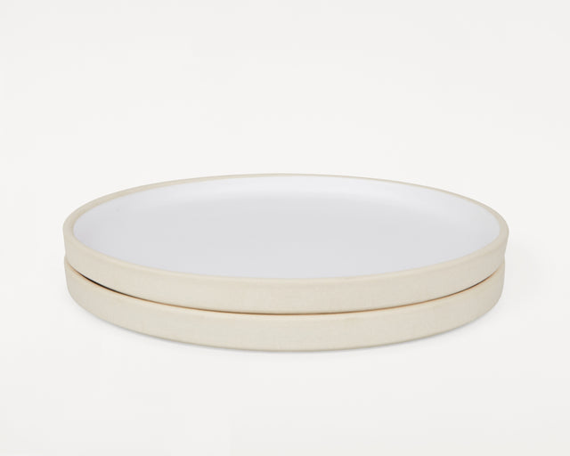 FRAMA-Otto Ceramic Plate Set of Two 餐盤 FRAMA Otto Stoneware Plate L White Packshot 2.tif