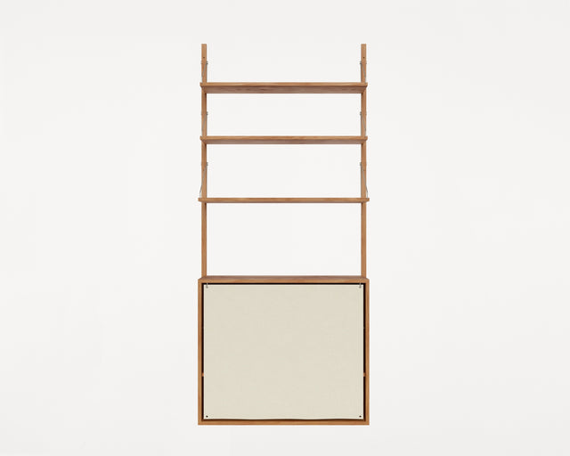 FRAMA-Shelf Library Single Section 壁掛層架 Frama-Shelf-Library-H1852-Cabinet-M-Section-Natural-Canvas-Packshot-1.tif