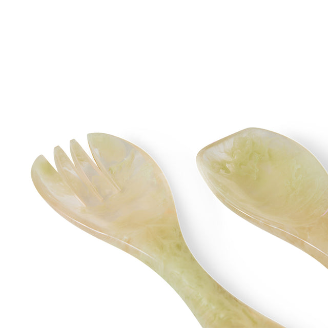 HKliving 刀叉匙｜Salad cutlery, mist green (set of 2)