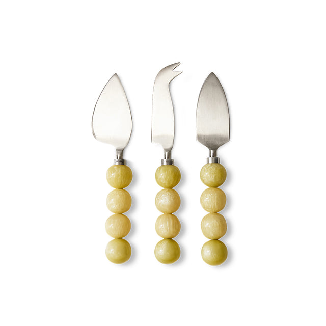 HKliving 刀叉匙｜Cheese knives, lemon (set of 3)