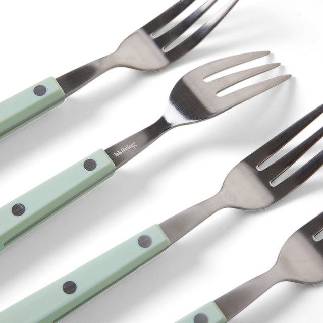 HKliving 刀叉匙｜70s cutlery: dessert forks mint, set of 4