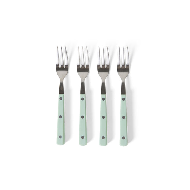 HKliving 刀叉匙｜70s cutlery: dessert forks mint, set of 4