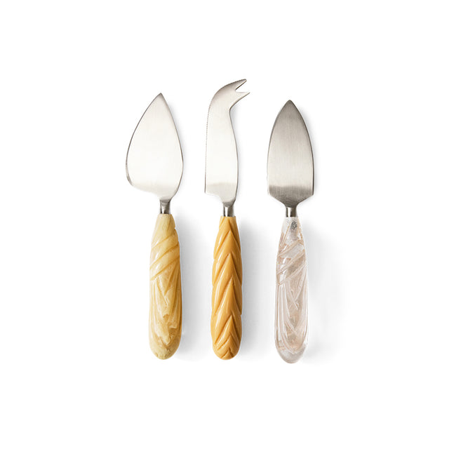 HKliving 刀叉匙｜Cheese knives, cream (set of 3)