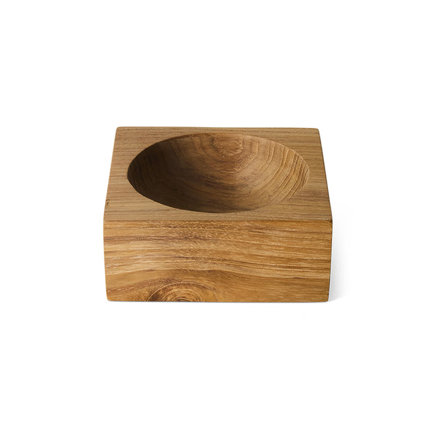 HKliving Teak cube 碗 (Teak cube bowl)