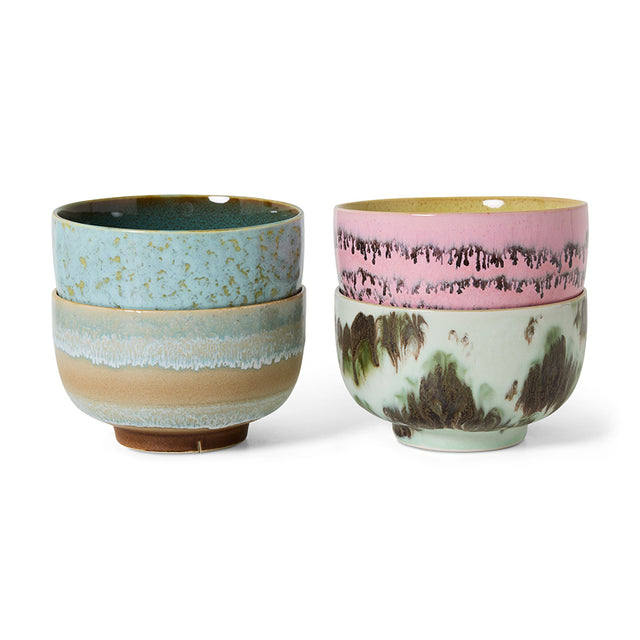 HKliving 70s ceramics: noodle bowls (set of 4) dada