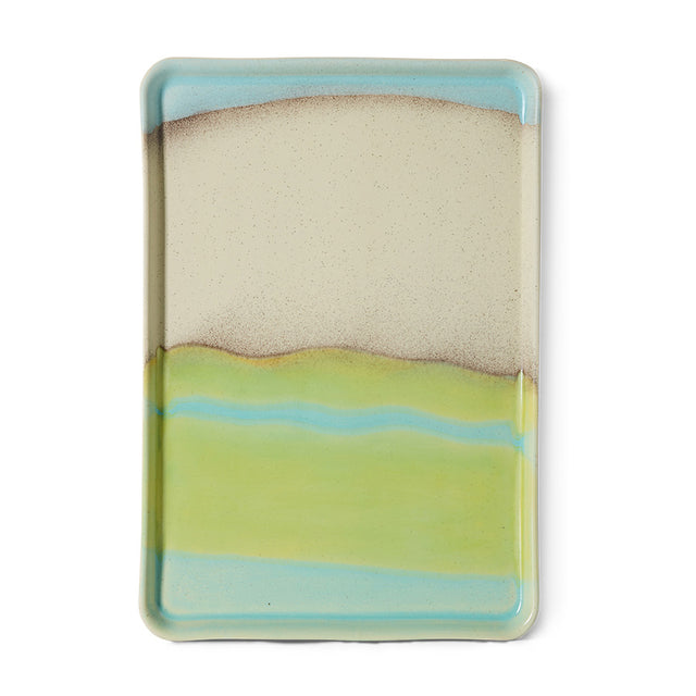 HKliving 70s ceramics: large tray glint