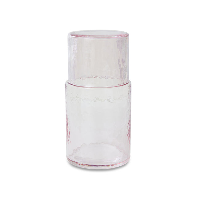HKliving 玻璃杯器｜Tube carafe blush