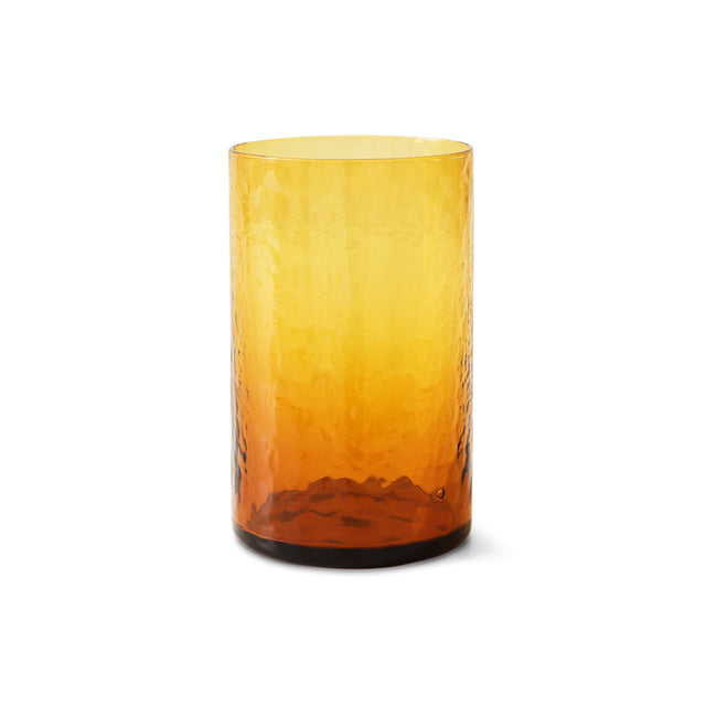 HKliving 玻璃杯器｜Tube high glass, amber