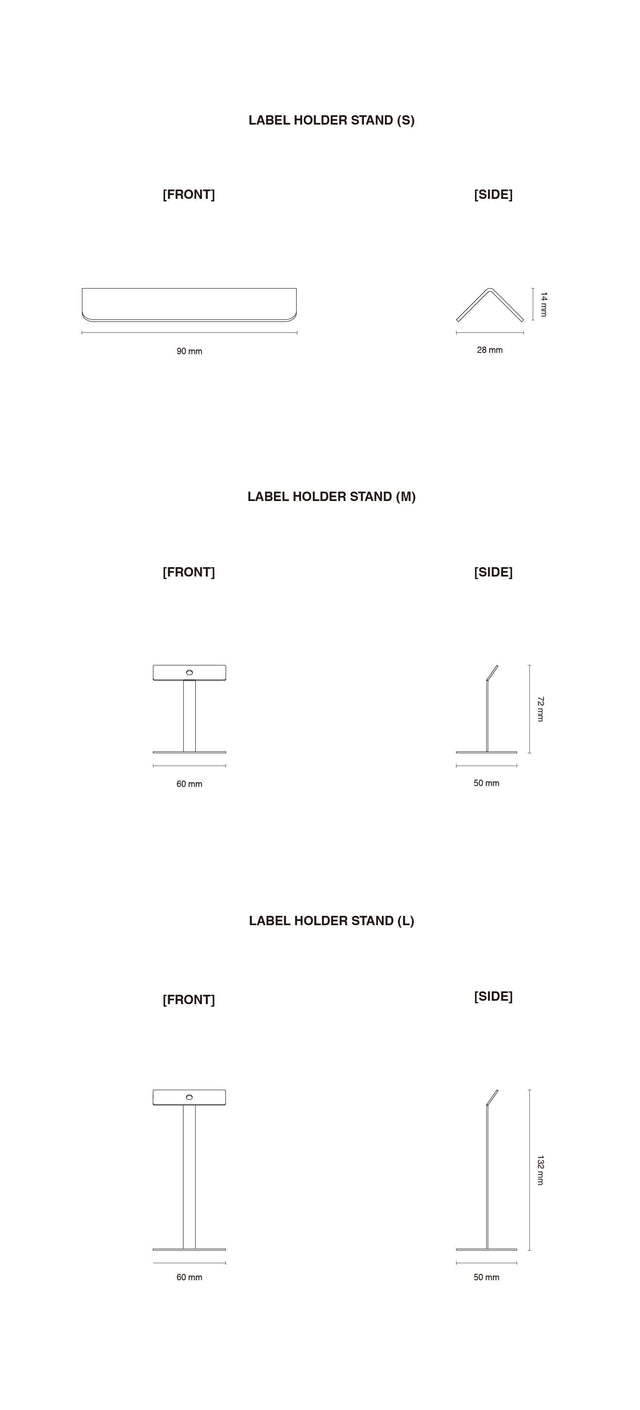 [มีสินค้า] Rareraw-LABEL HOLDER (5 ชิ้น)