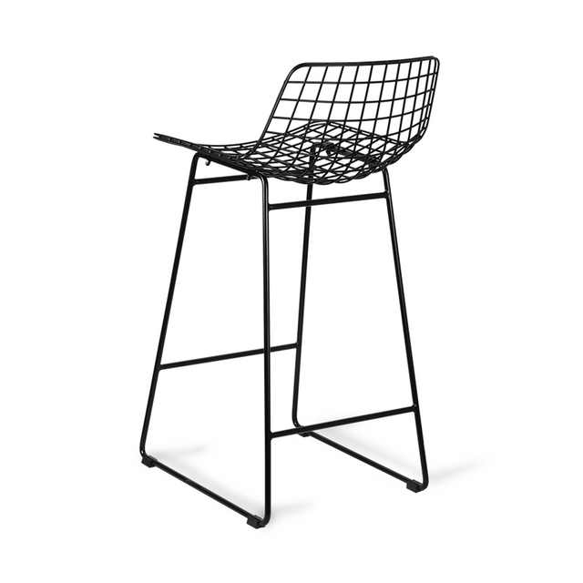 HKliving 凳｜Wire bar stool black