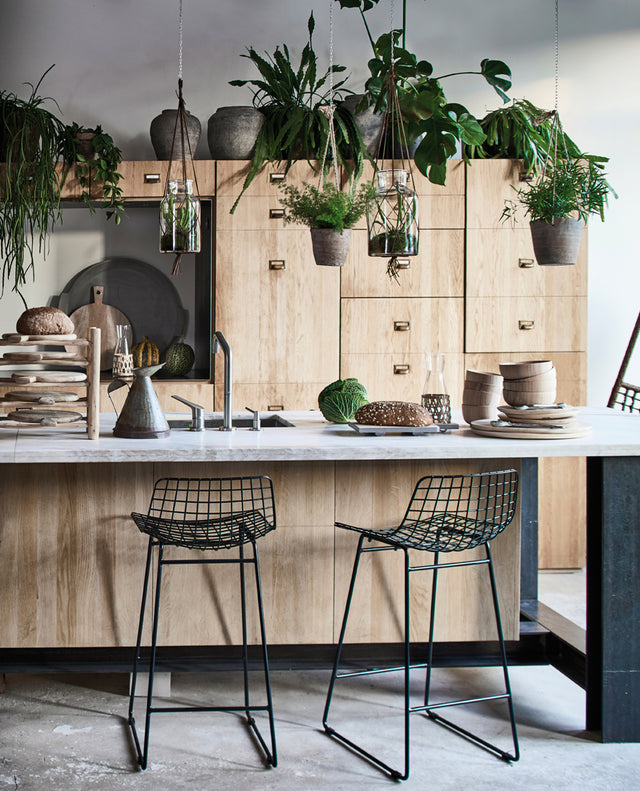 HKliving 凳｜Wire bar stool black