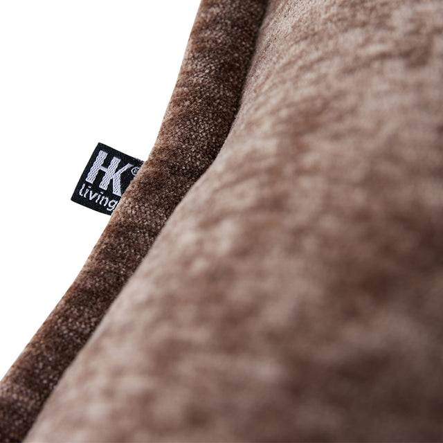 HKliving 扶手椅｜Chrome lounge armchair, velvet brown
