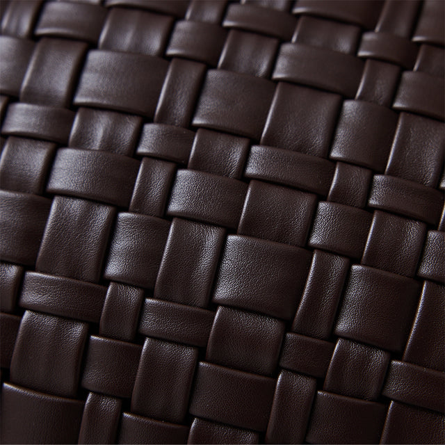 HKliving 抱枕｜Woven cushion, chocolate brown (50x30cm)