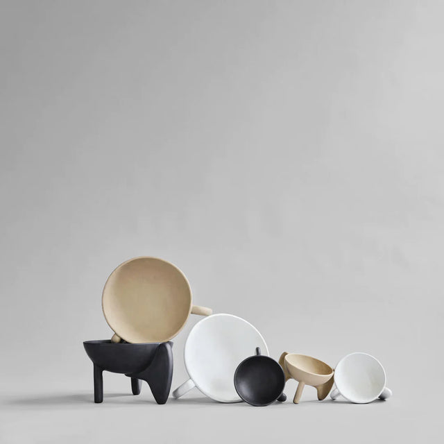 101 Copenhagen-翼碗,迷你 - 骨白色