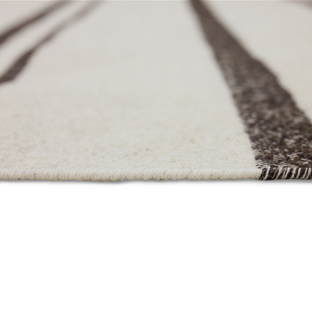 HKliving 地毯｜Striped woolen kelim cream (200x300cm)