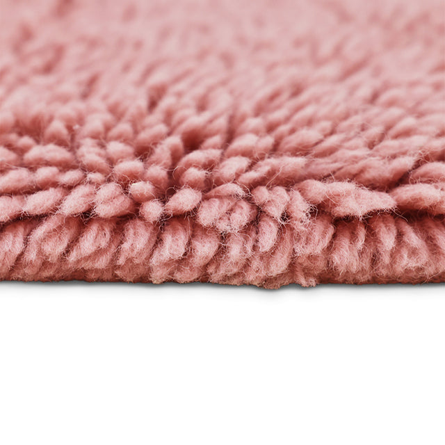 HKliving 地毯｜Fluffy rug, pink (150x240cm)