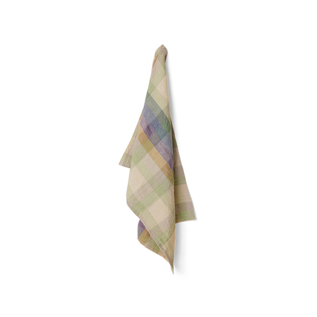 HKliving 餐桌布巾｜Vida check tea towel multicoloured (50x70cm)