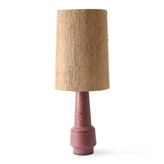 HKliving 燈罩｜Cone lamp shade silk brown (32x32cm)