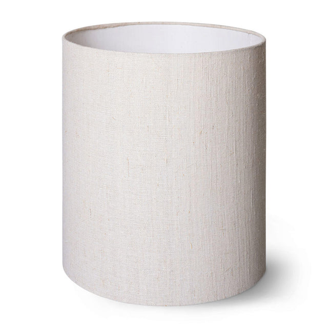 HKliving 燈罩｜Cylinder lamp shade natural linen (30x30cm)