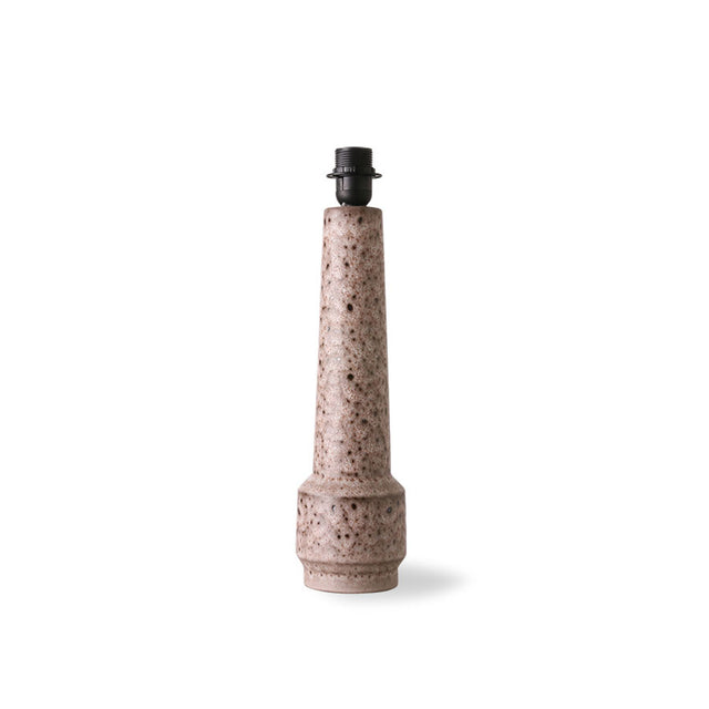 HKliving 燈座｜Retro stoneware lamp base brown