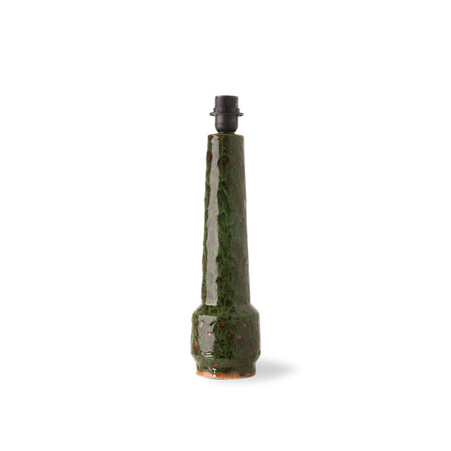 HKliving 燈座｜Retro stoneware lamp base green
