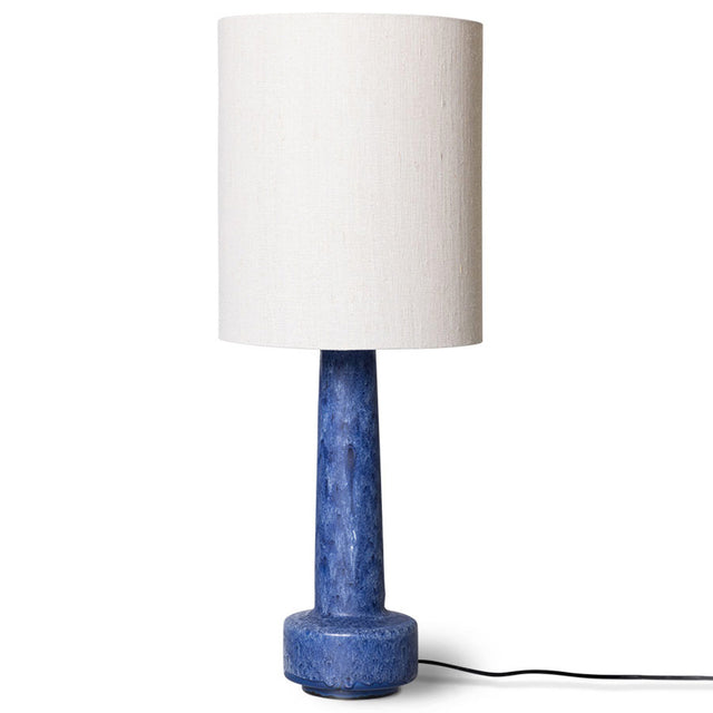 HKliving 燈座｜Retro stoneware lamp base, blue