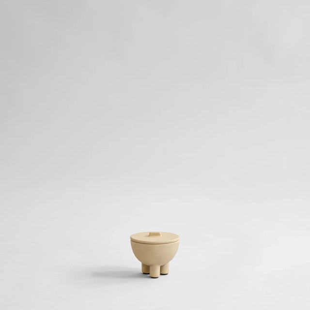 【現貨】101 Copenhagen-鴨碗(附蓋),迷你 - 沙色